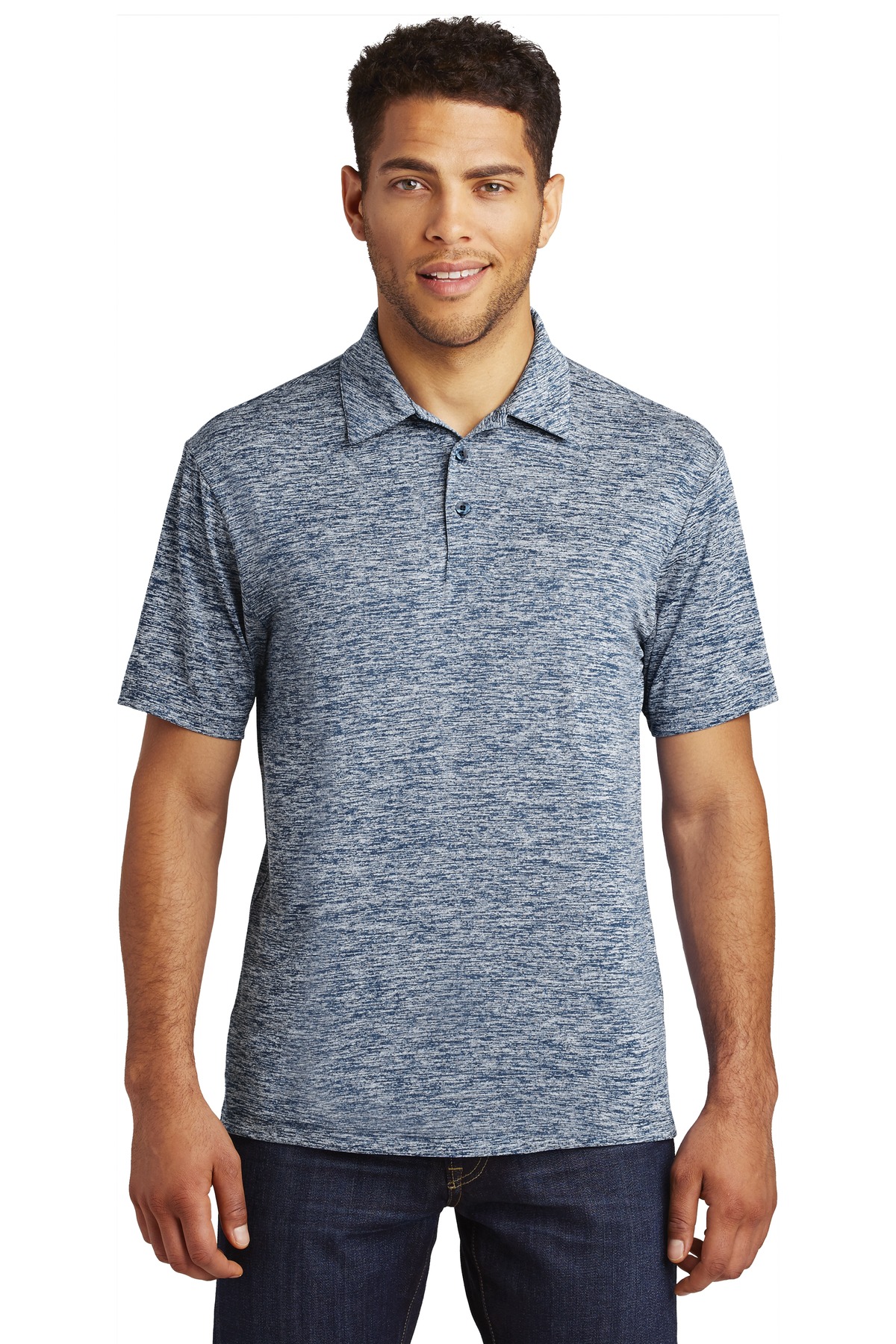 Sport-Tek PosiCharge Electric Heather Polo. ST590 20