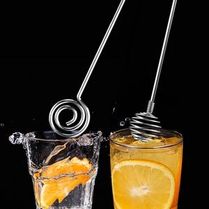 Spring Coil Shaped Honey Dipper Stick Stirrer Stainless Steel 1