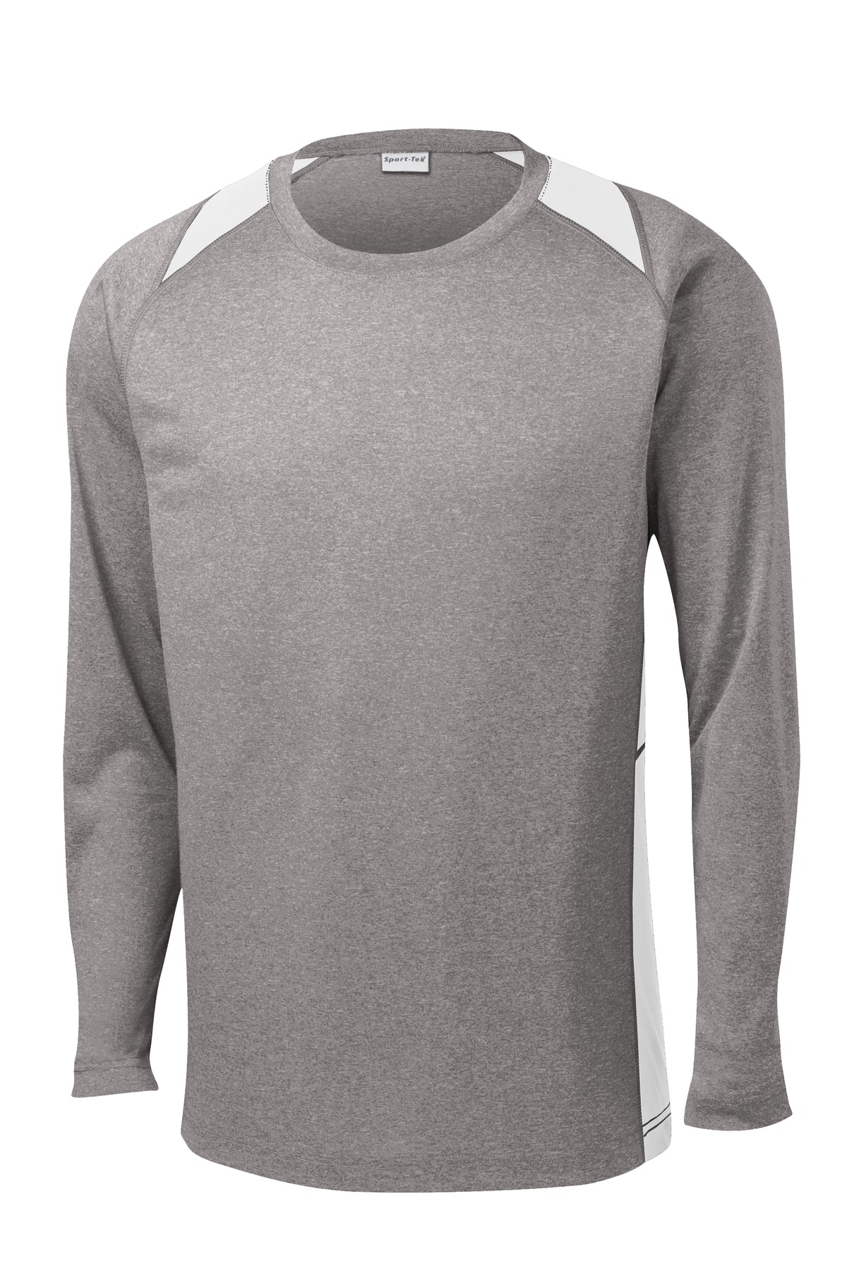 Sport-Tek Long Sleeve Heather Colorblock Contender Tee. ST361LS 45