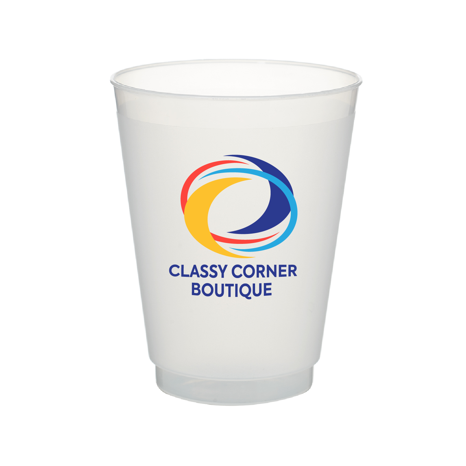 16 oz. Court Side Frosted Plastic Stadium Cup (Full Color Imprint) 13