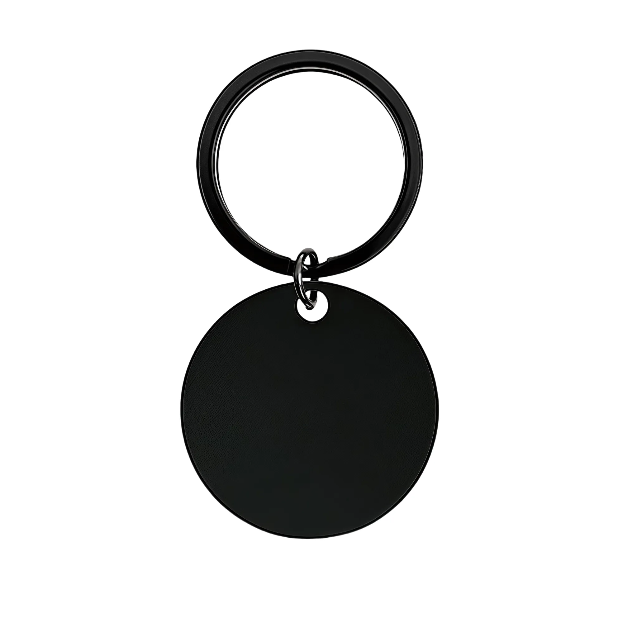 Steel Stainless Blank Tags Stamping Round Keychain 1