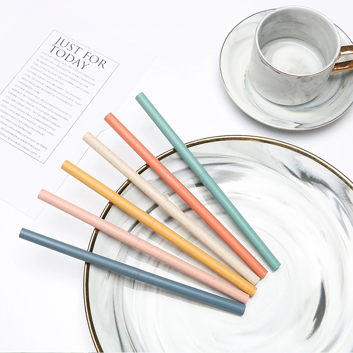 Reusable Detachable Wheat Straws 7