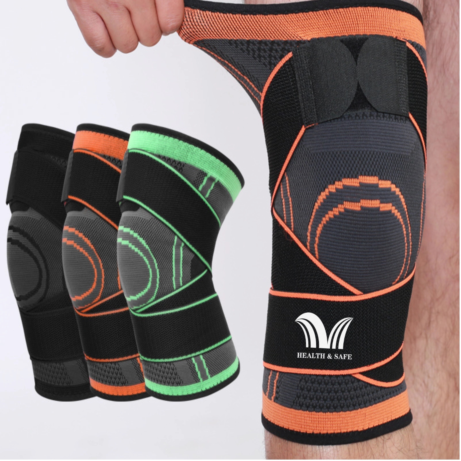 Adjustable Non-Slip Knee Pads With Sports Straps 2