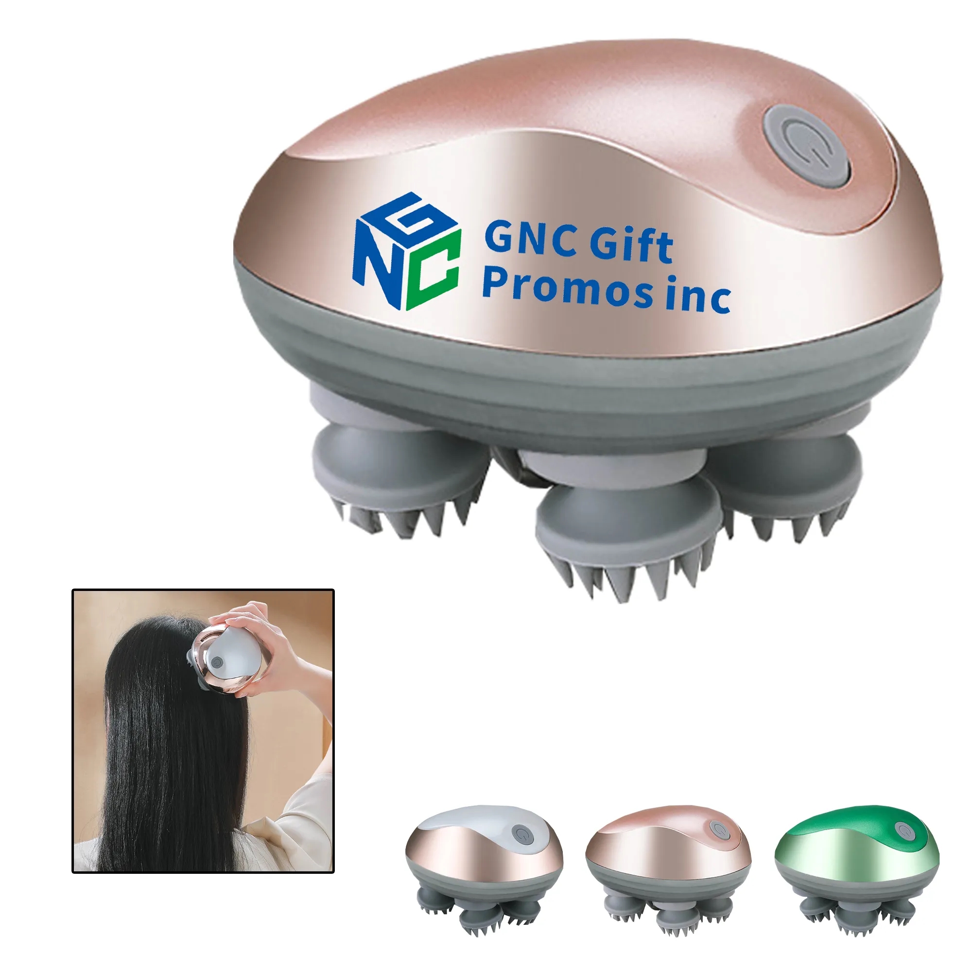 Scalp Massager Rechargeable  3.7"x4.5"x2.8" 2