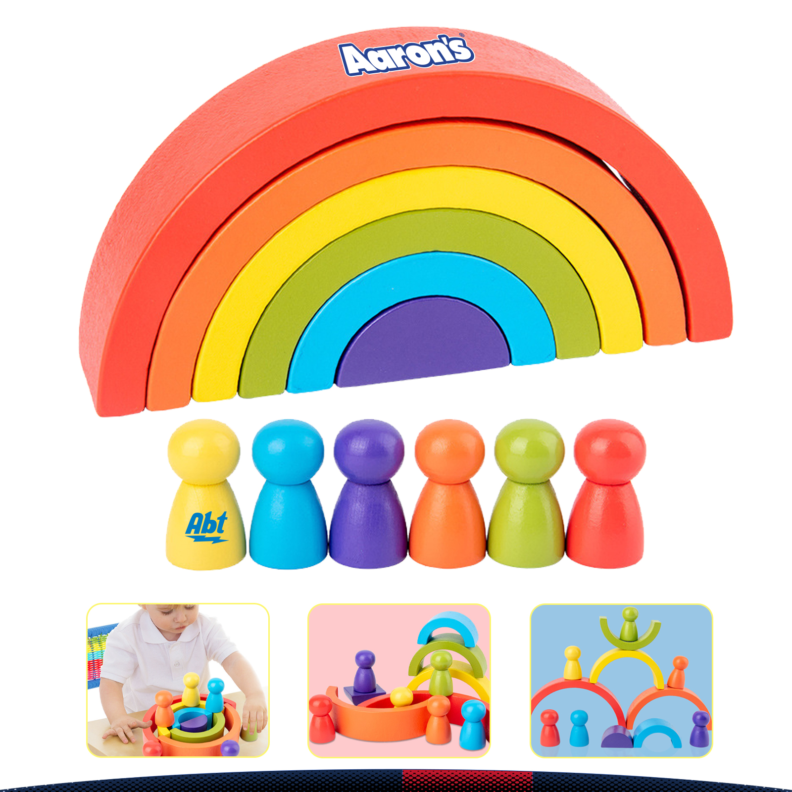 Colorful Rainbow Blocks Set 2