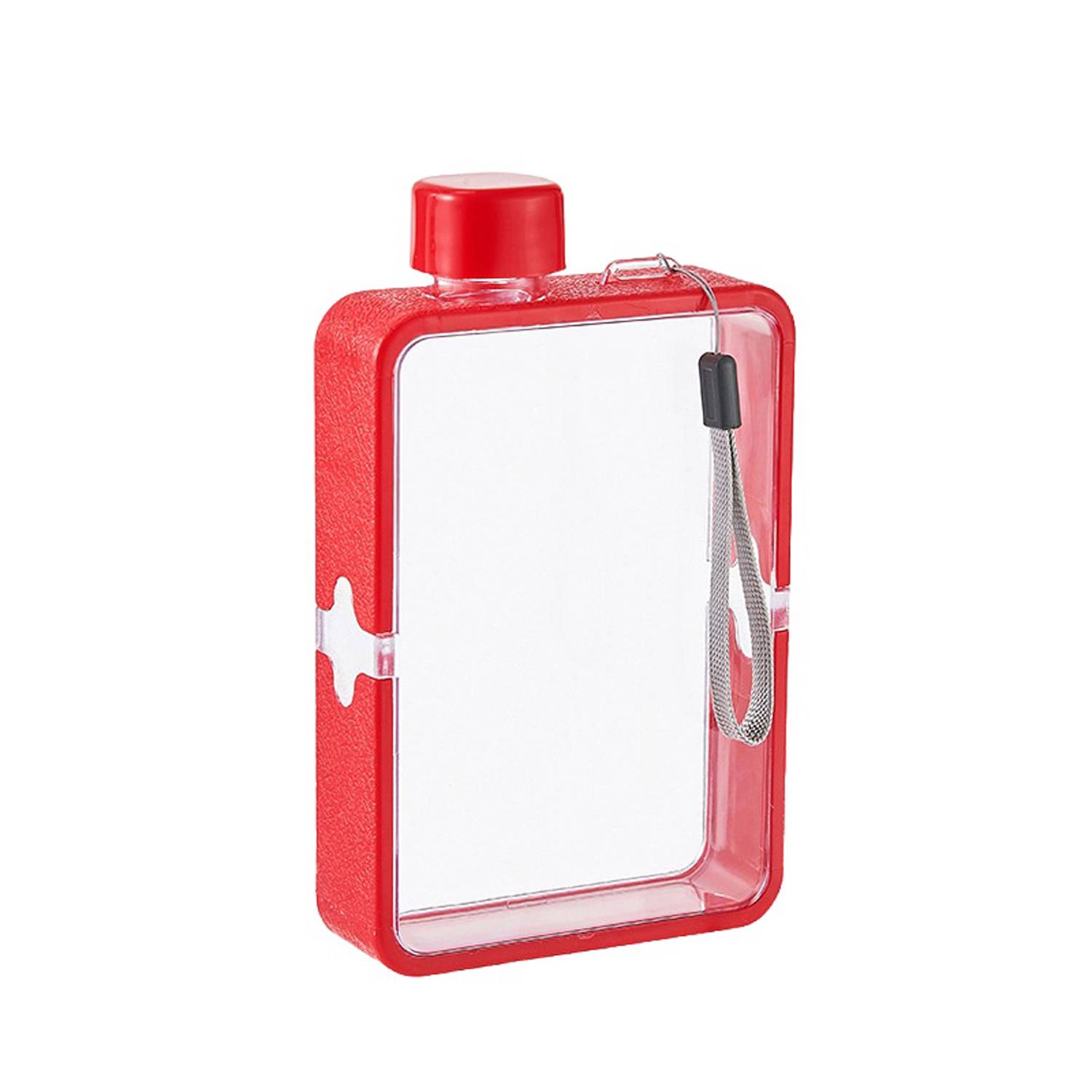 13.5oz Plastic Square Clear Water Bottle 5