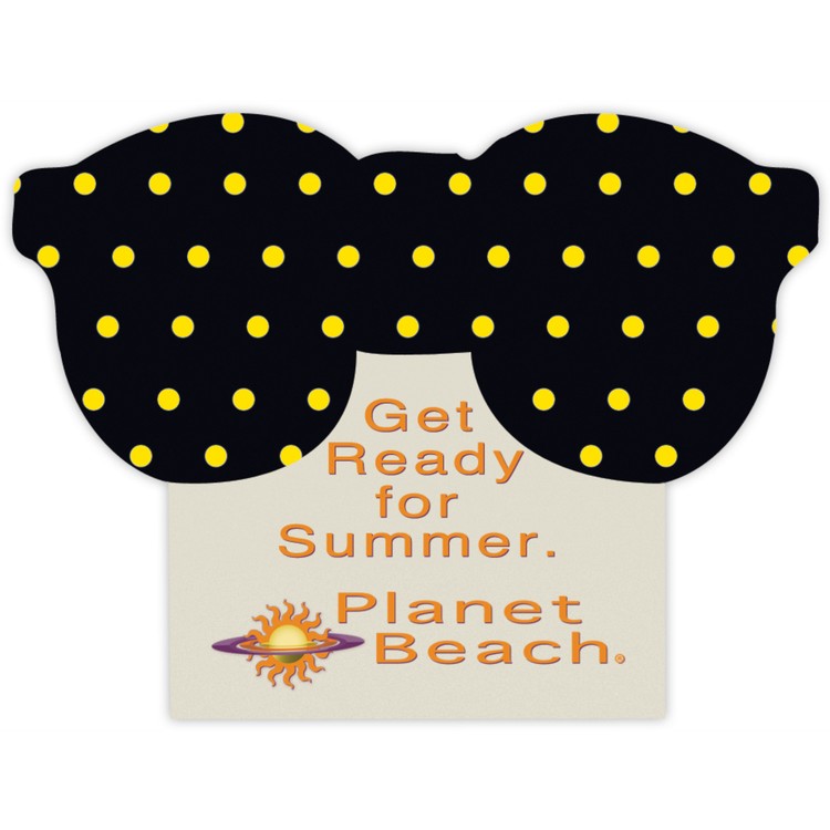 Vinyl Label (3" x 2.25") Glasses On Box