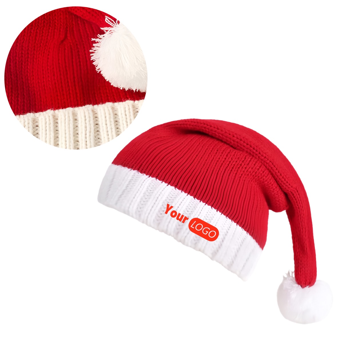 Soft And Skin-Friendly Christmas Knitted Hat 2