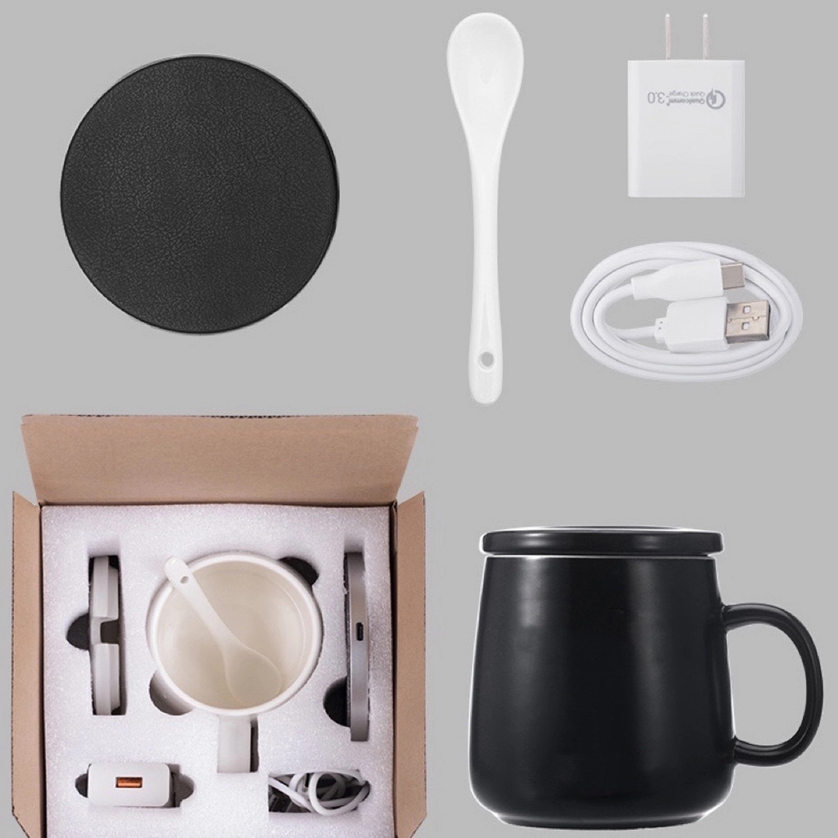 2-In-1 Mug Warmer With Wireless Charger 4