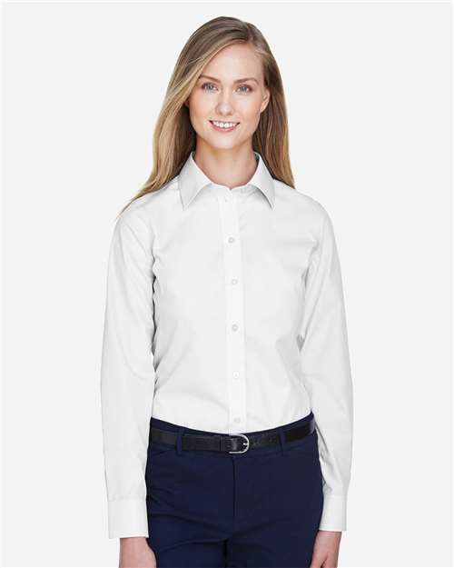Women's Crown Collection® Broadcloth Woven Dress Shirt - D620W 51