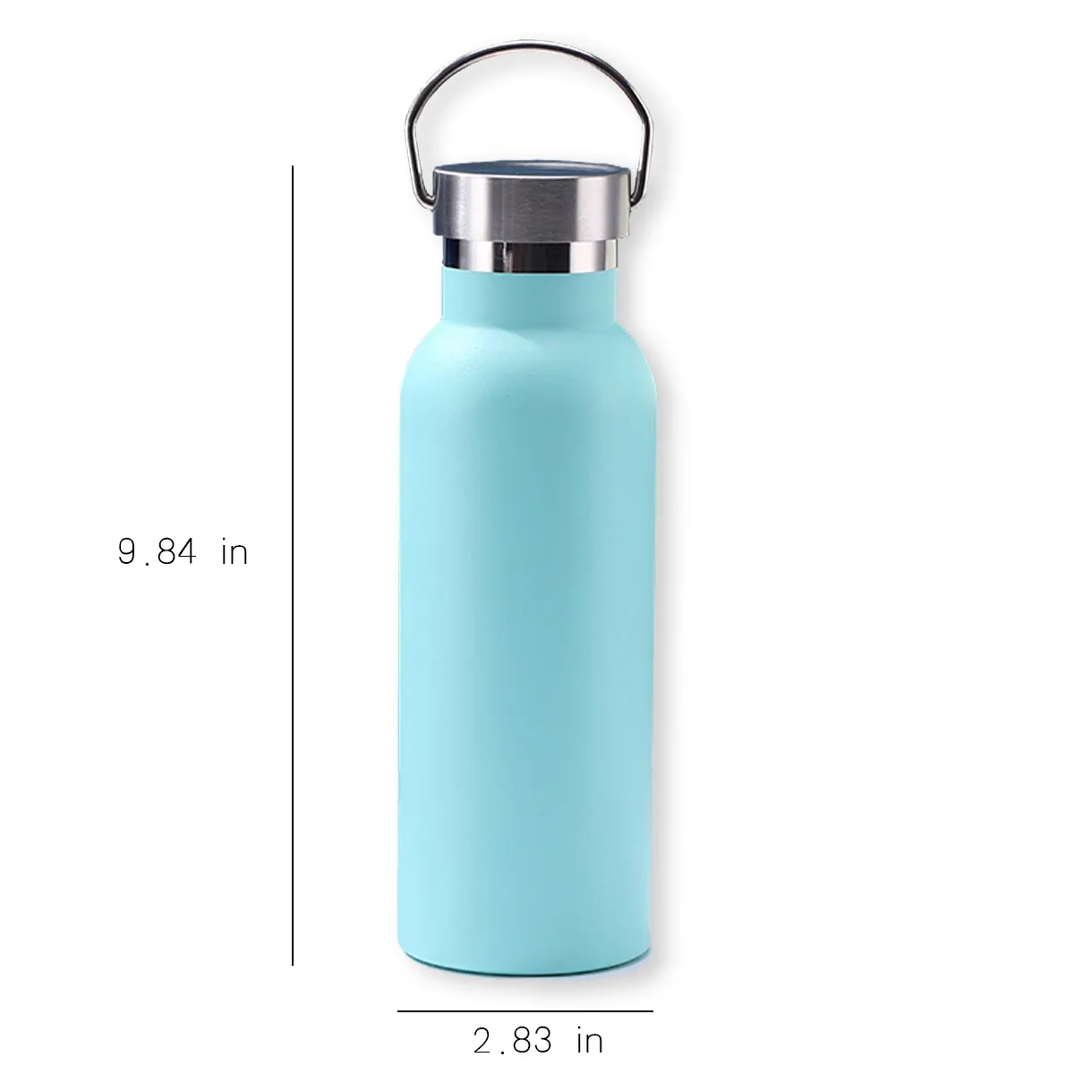 Double Vacuum Insulated Travel Bottle, custom water bottle with logo imprint 3