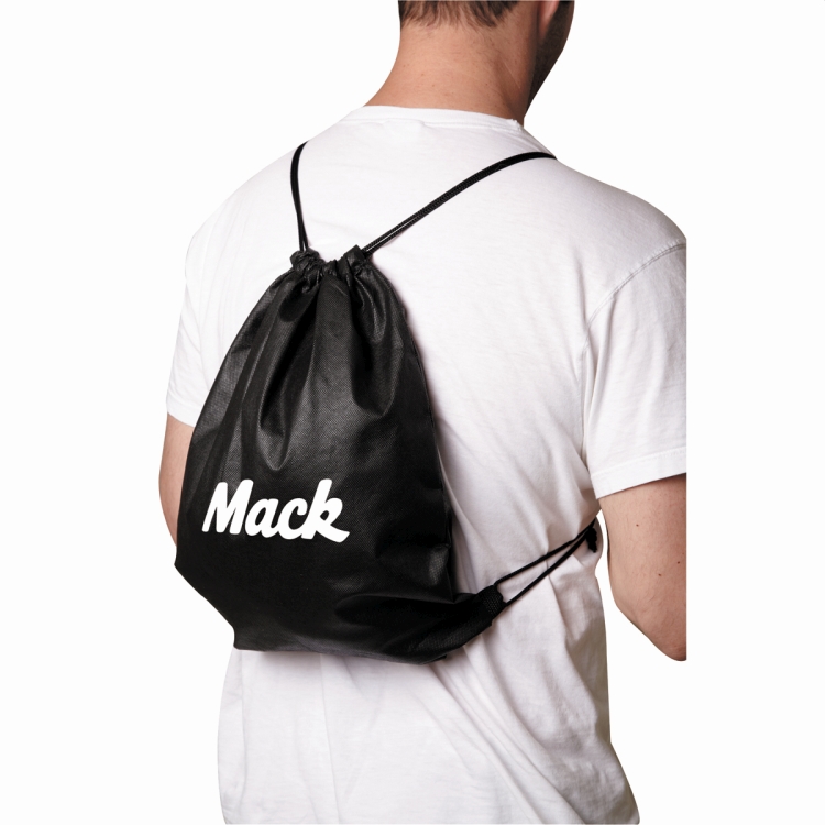"Breckenridge" 13" W x 16" H - "Economy" Drawstring Cinch Pack Backpack 8