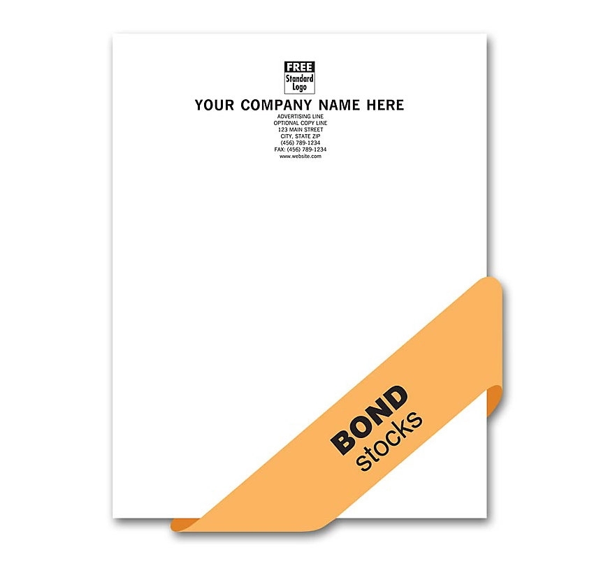 Letterhead, Value, 1 Or 2 Ink Colors, Bond Stocks 2