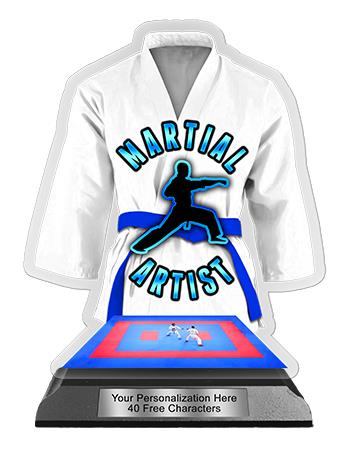 Jersey Acrylic Trophy: 6" Jersey Shape (Martial Ar 1