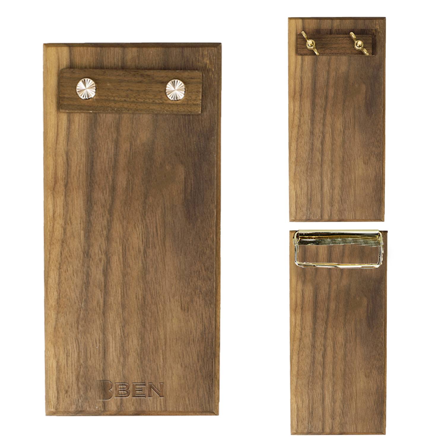 Walnut menu clipboards