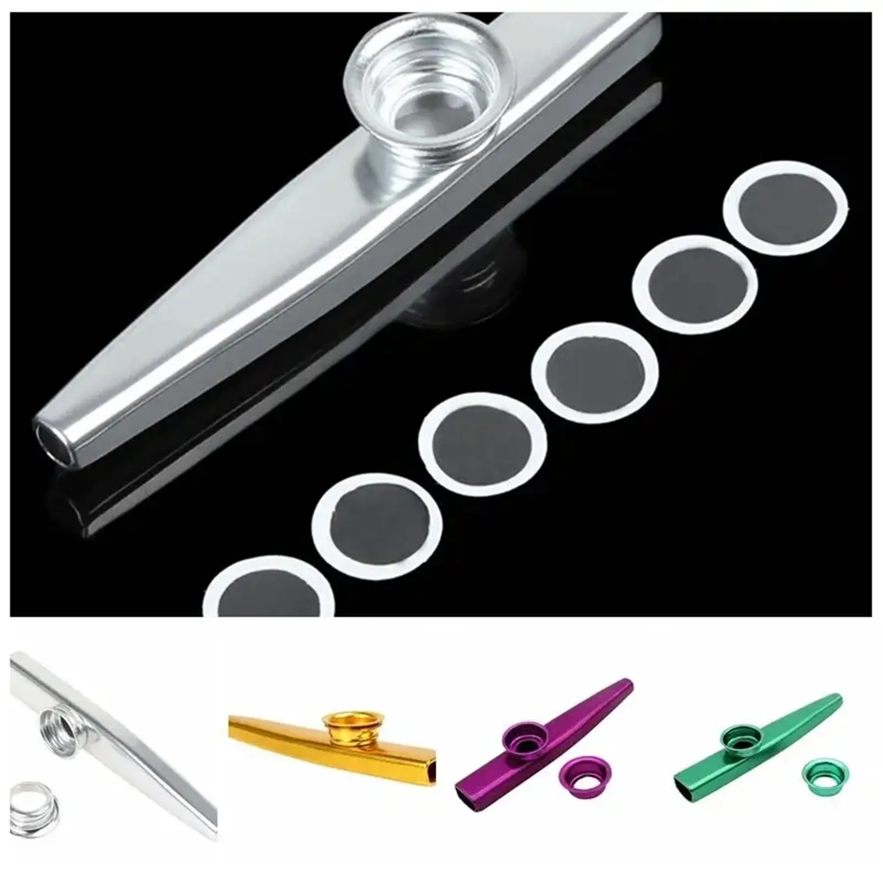 Multi-colored Metal Kazoo Percussion Accompaniment 3