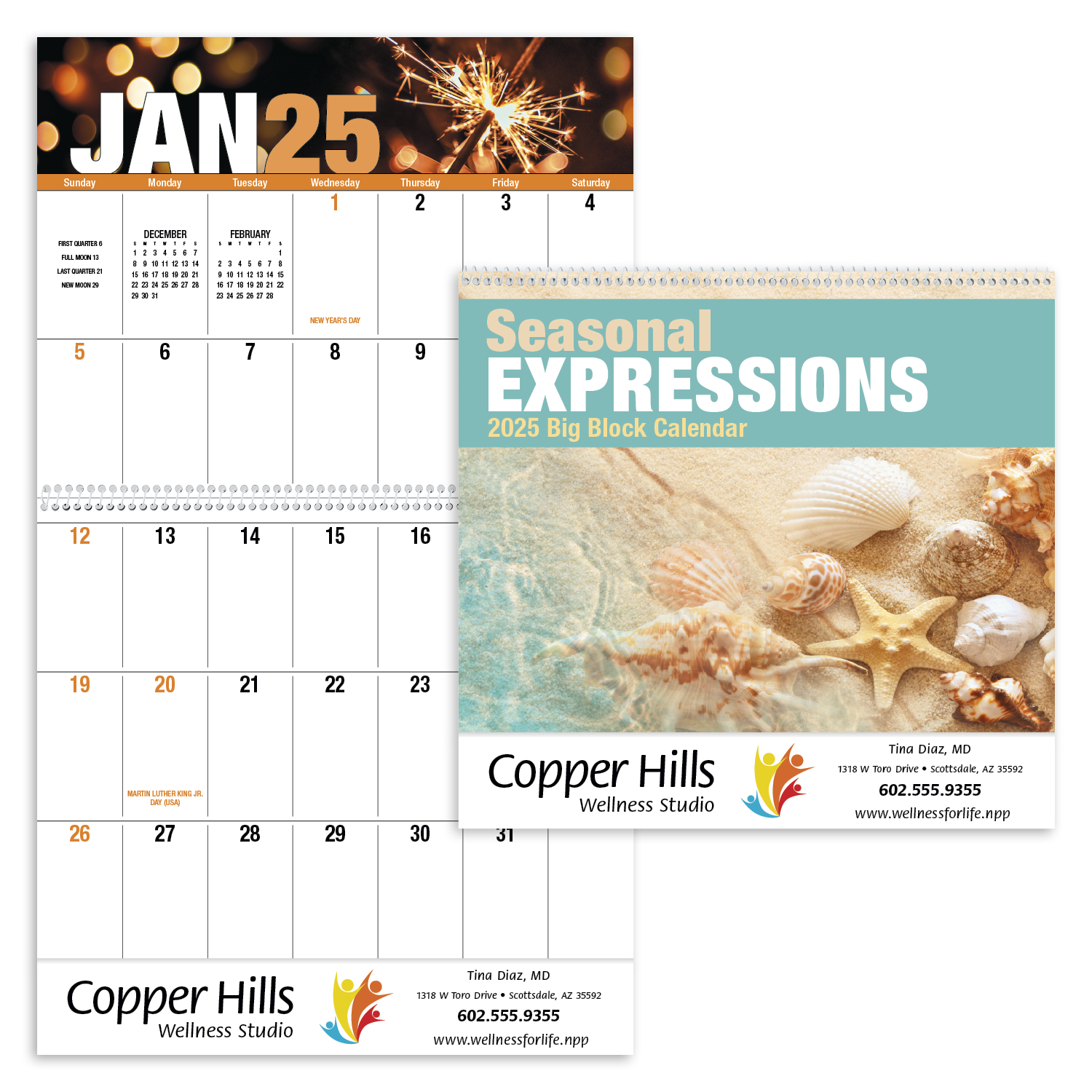 Good Value™ Seasonal Expressions Big Block Calendar 12