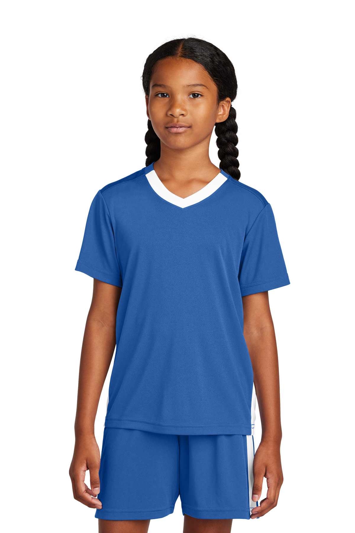 Sport-Tek Youth Competitor United V-Neck YST101 69