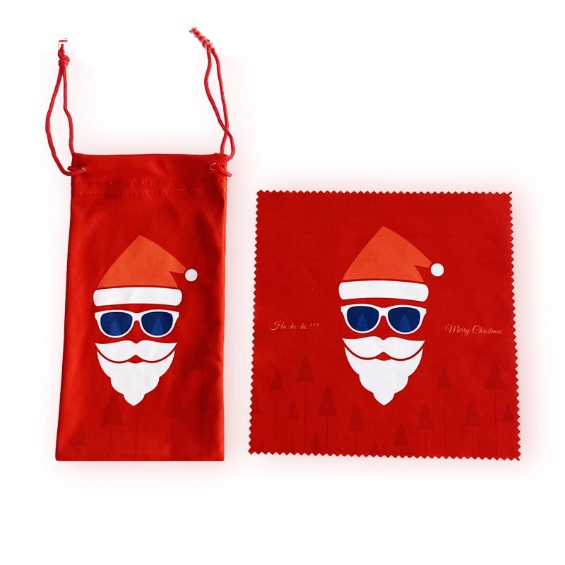 Microfiber Sunglass Pouch and Cloth Set 1