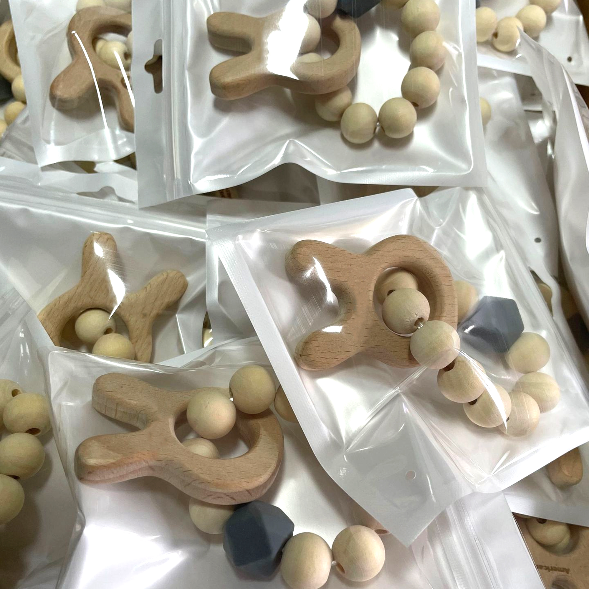 Beech Wood Baby Teether Bracelet Rattle : 3 M+ 11
