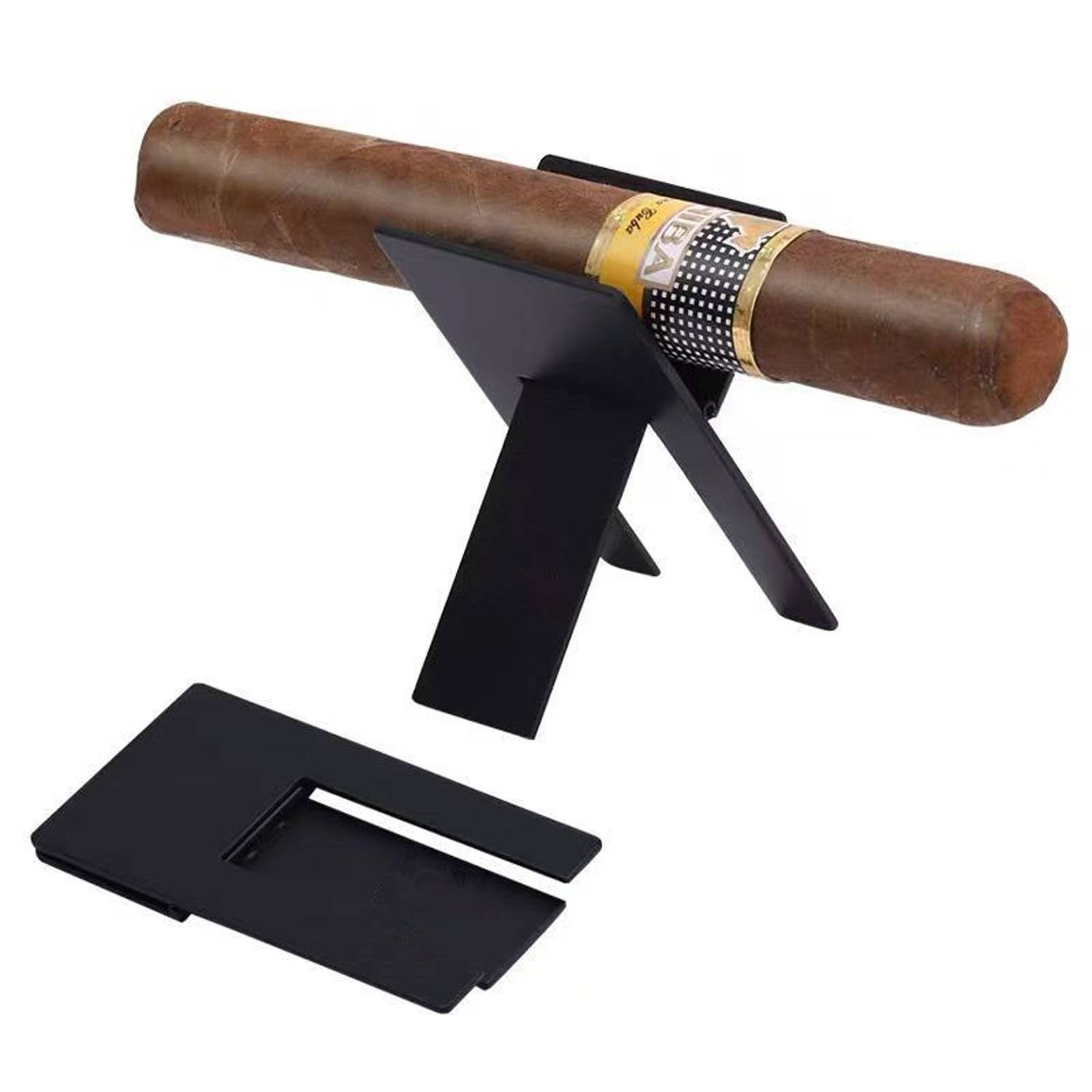 Foldable Stainless Steel Cigar Holder 5