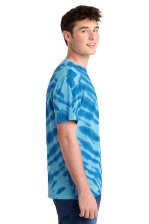 Port & Co Tiger Stripe Tie-Dye Tee. PC148