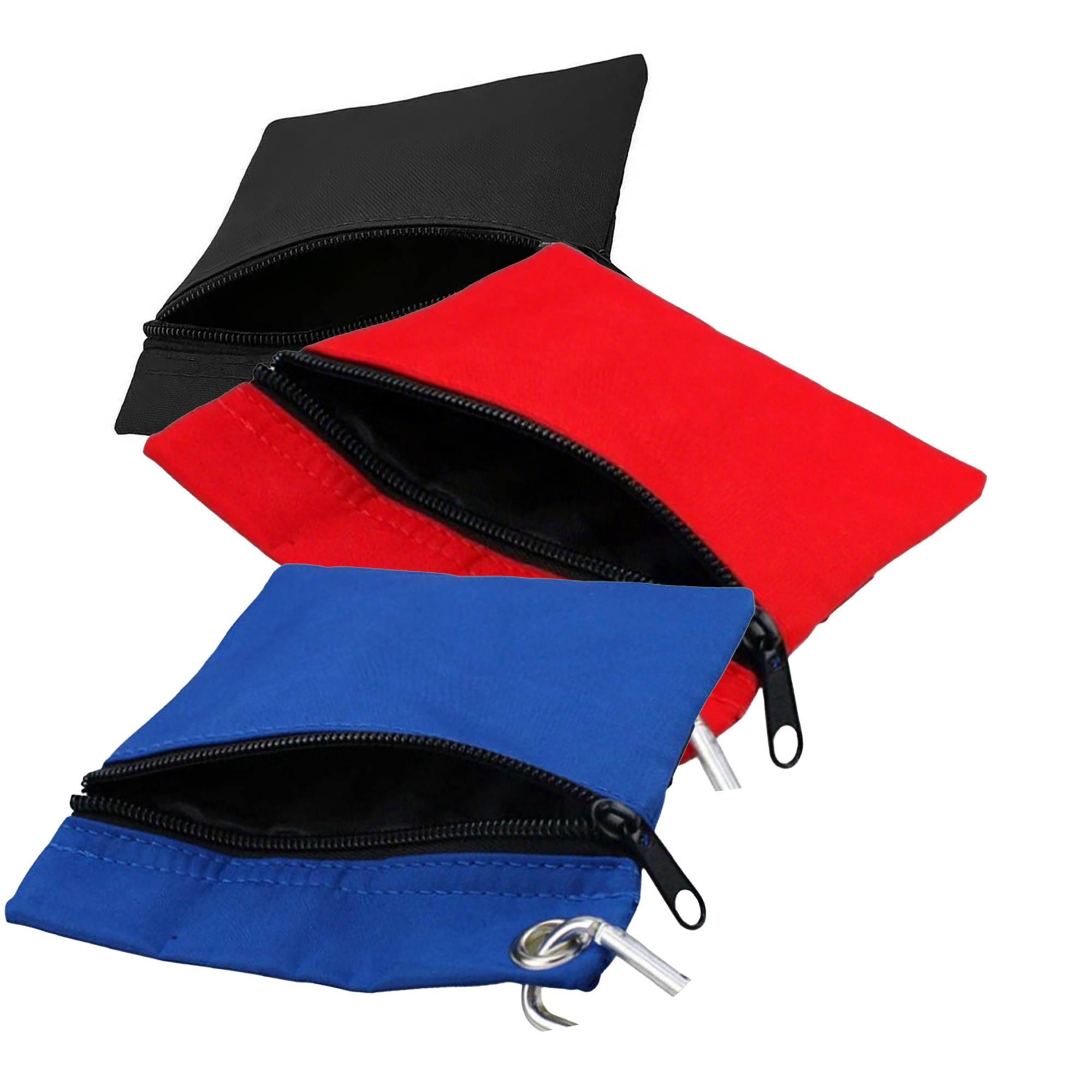 Portable Golf Ball Pouch with Zipper and Carabiner 4