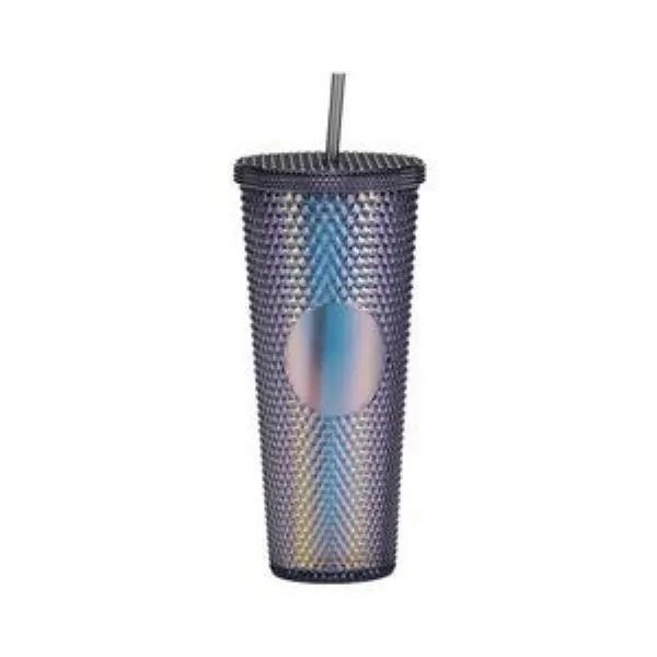 24Oz Glitter Studded Tumbler With Lid And Straw 4