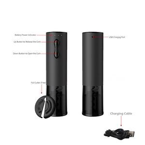 Rechargeable Metal Automatic Electric Wine Opener With LED Indicator 20