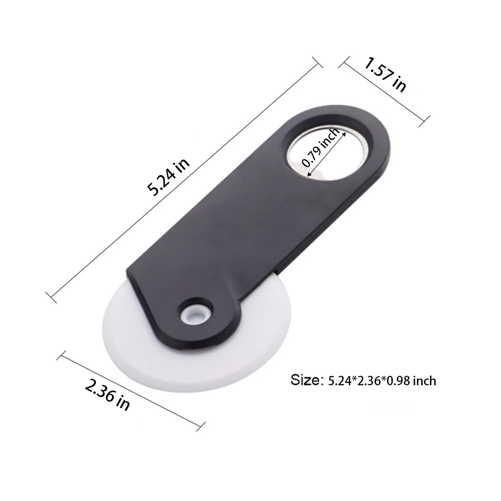 Multi - Function Round Pizza Cutter PP Plastic Pastry Whee 4