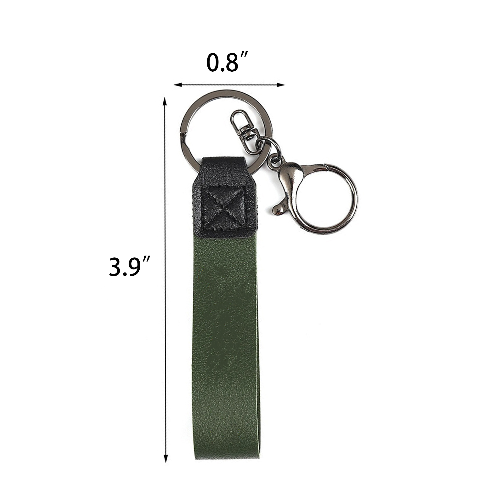 Custom PU Leather Keychain for Bags and Backpacks 4