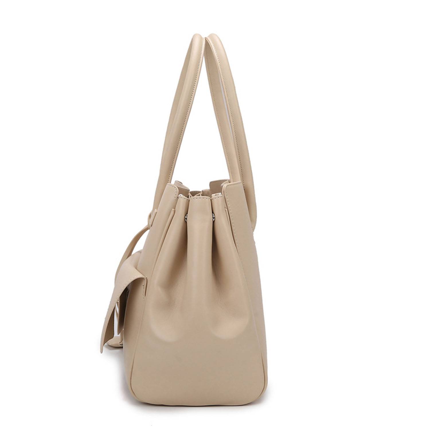 Spacious PU Leather Tote Bag Comfortable Grip 5