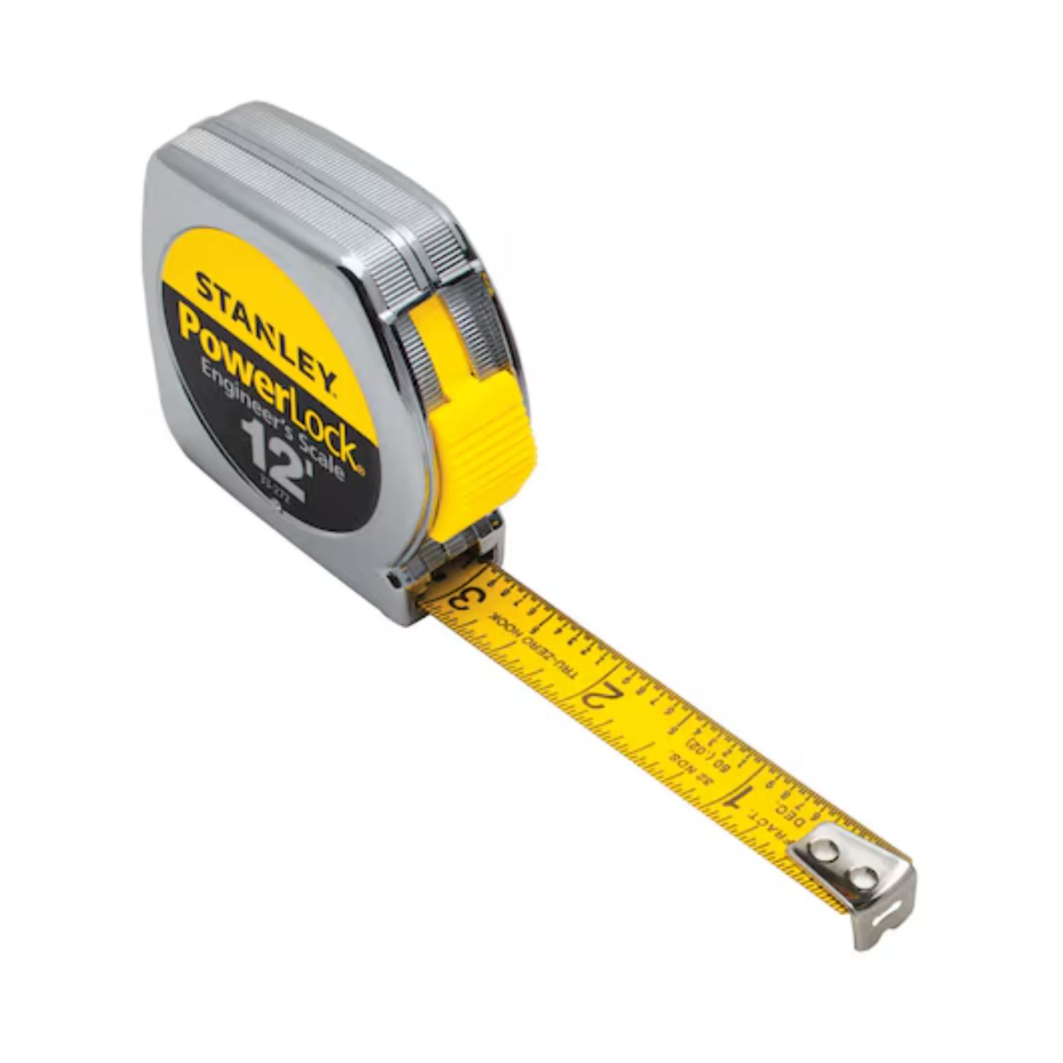 12 ft. Stanley Tools® PowerLock® Engineer's Scale Tape Measure 5