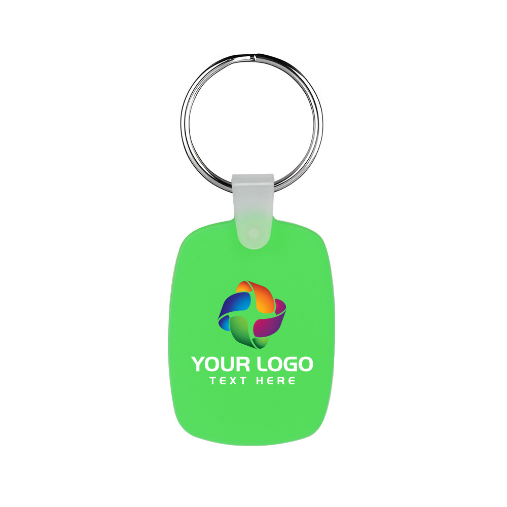 Oval Shaped Silicone Keychain 21