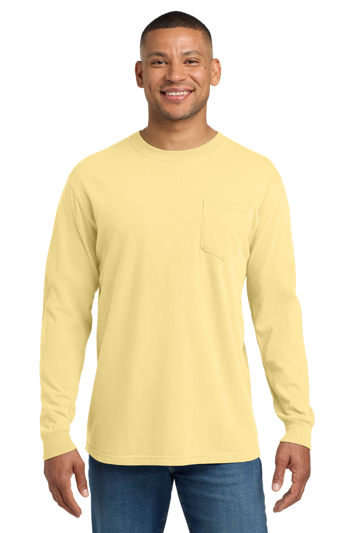 COMFORT COLORS Heavyweight Ring Spun Long Sleeve Pocket Tee. 4410 183