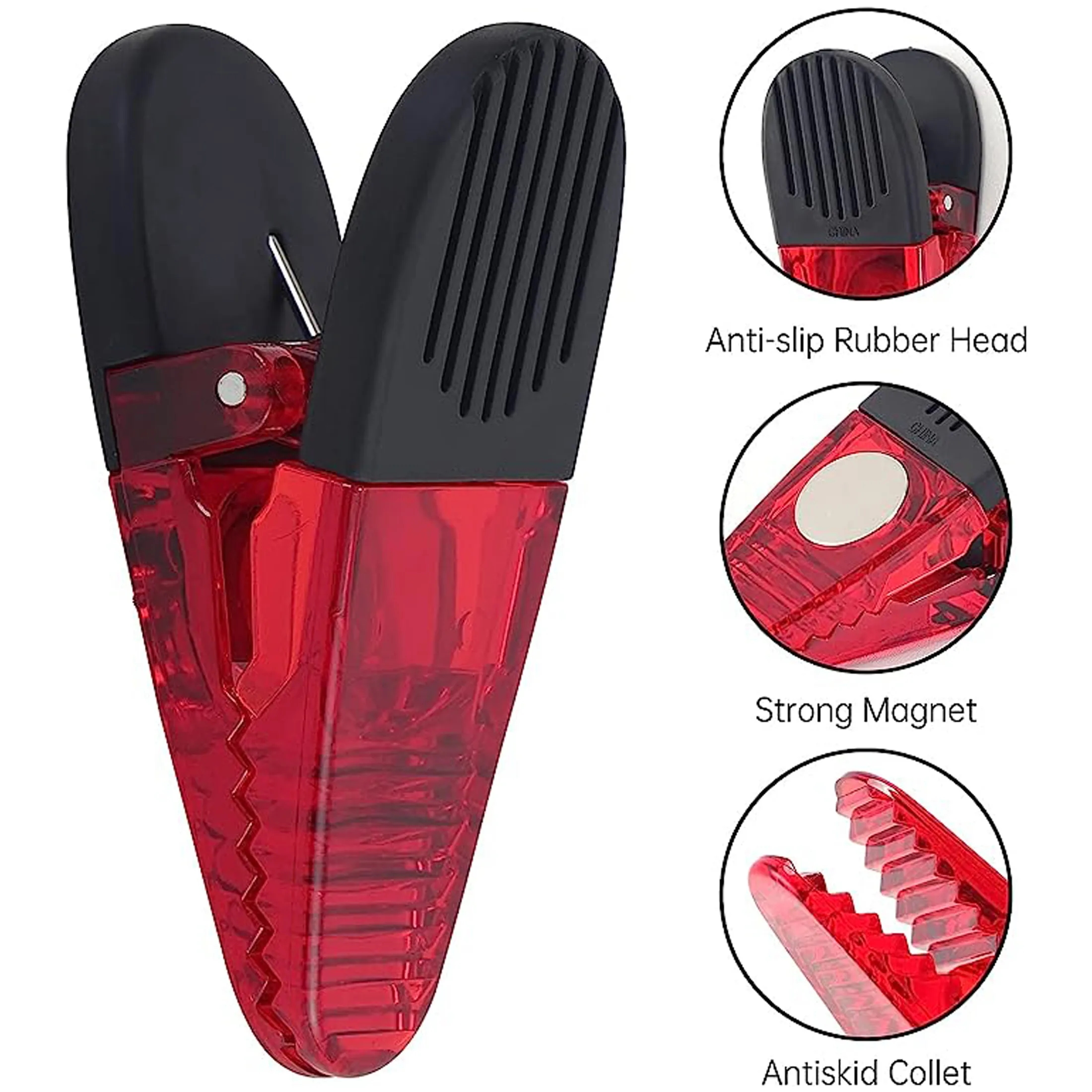 3 1/3" Large Plastic Refrigerator Magnet Clips 4
