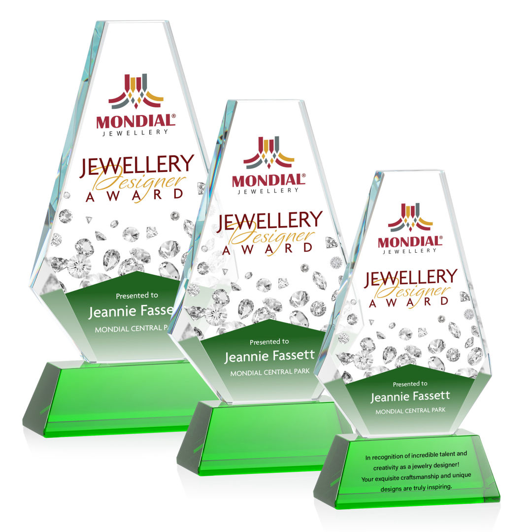 Kingsley VividPrint™ Award on Newhaven Base - Green 5