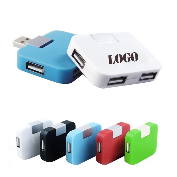 Wholesaled Square Mini 4 Ports USB High Speed HUB 1