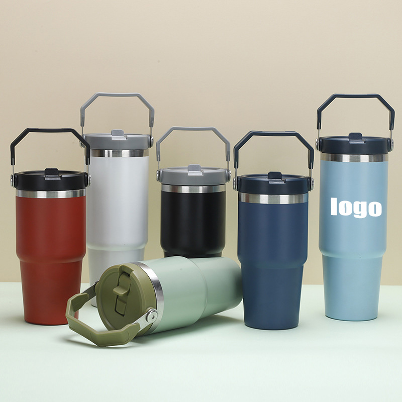 Portable vacuum straw cup 304 stainless steel 4