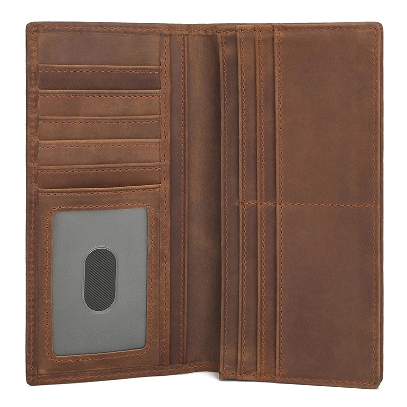 Custom RFID Anti-Theft Function Genuine Leather Wallet 5