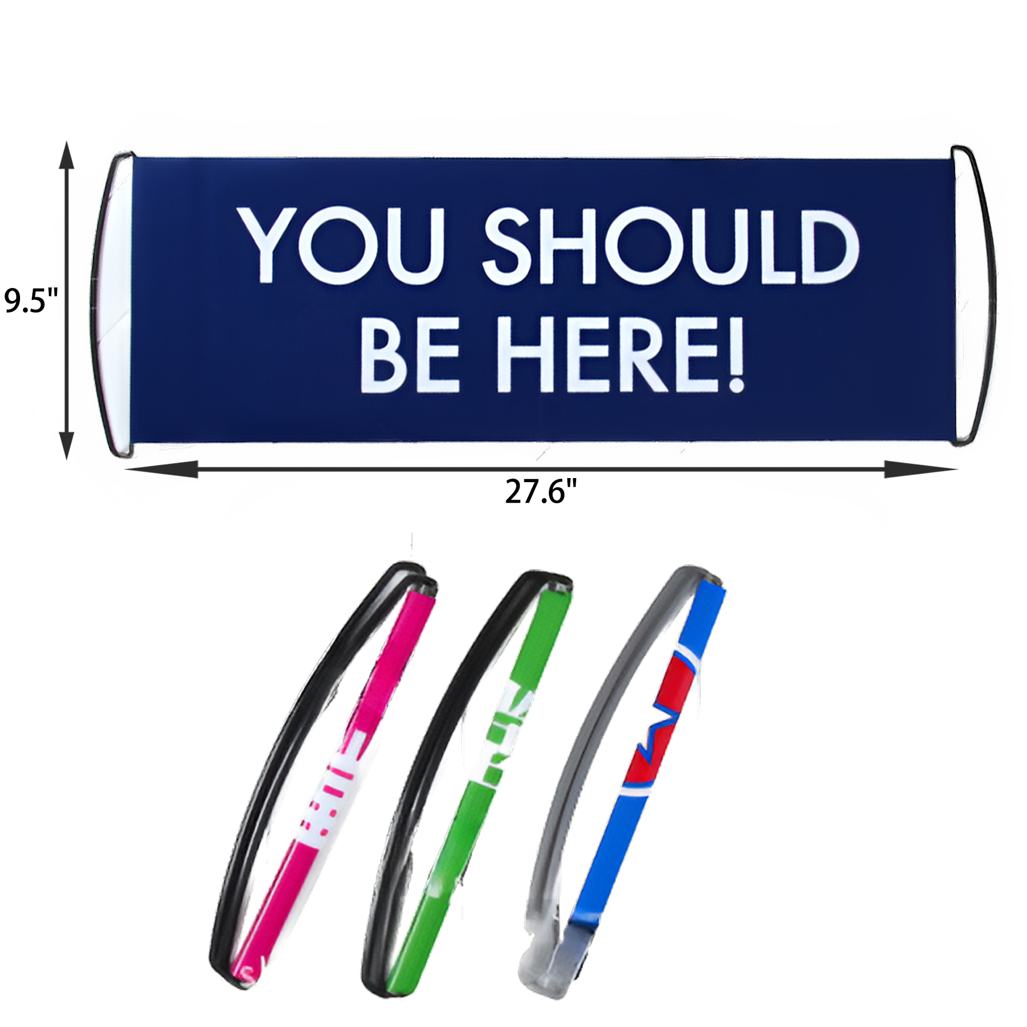 MOQ 50 PCS Portable Custom Retractable Handheld Banner 2