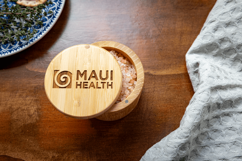 6 oz Round Salt Bamboo Box 47