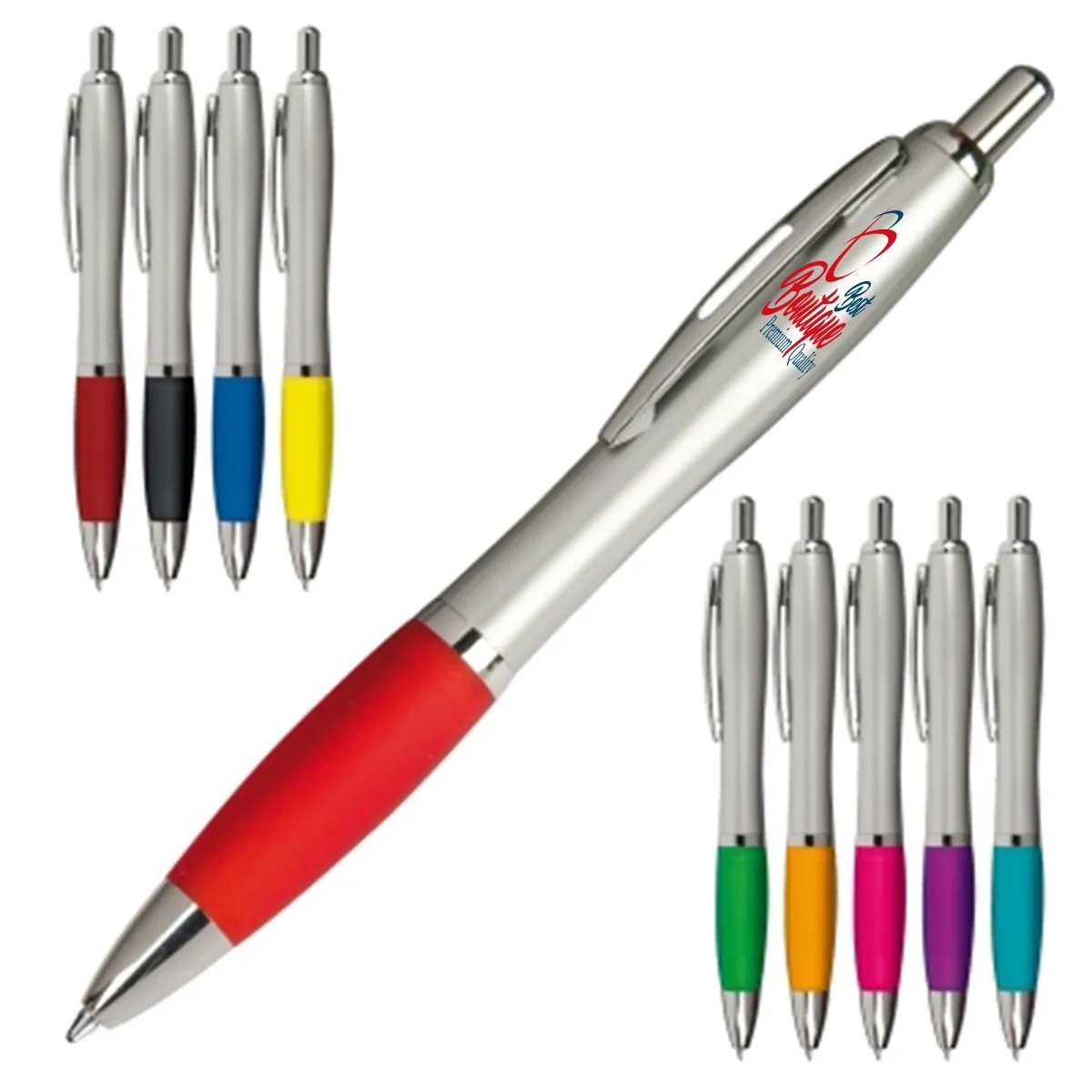 Classic Curve Body Soft Grip Premium Quality Plastic Pen 2