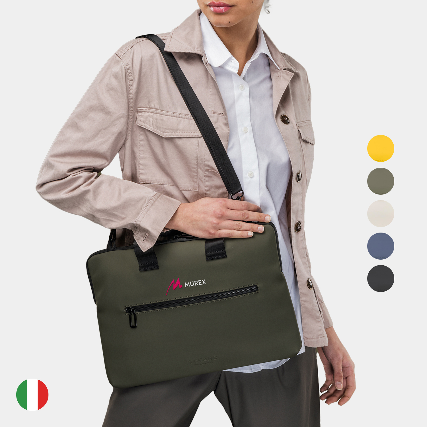 TUCANO® - Italy Modern Sporty Waterproof Executive 15" Laptop Bag 2