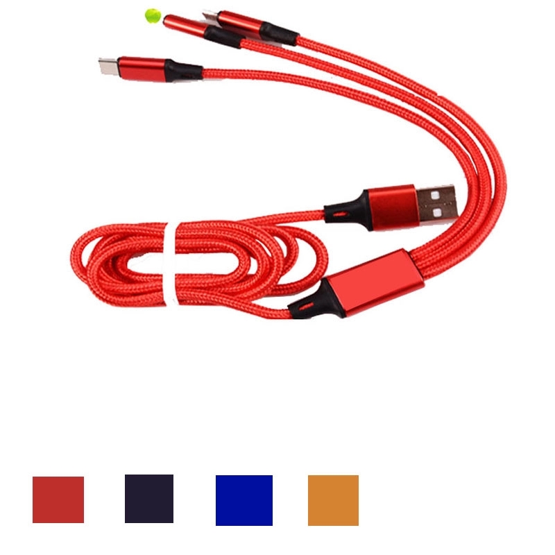 Three In One Mobile Phone Data Cable 4