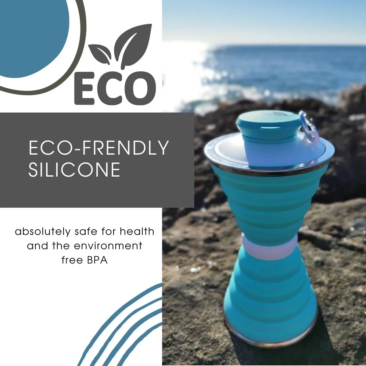 17 Oz Collapsible Water Bottles with Carabiner 11