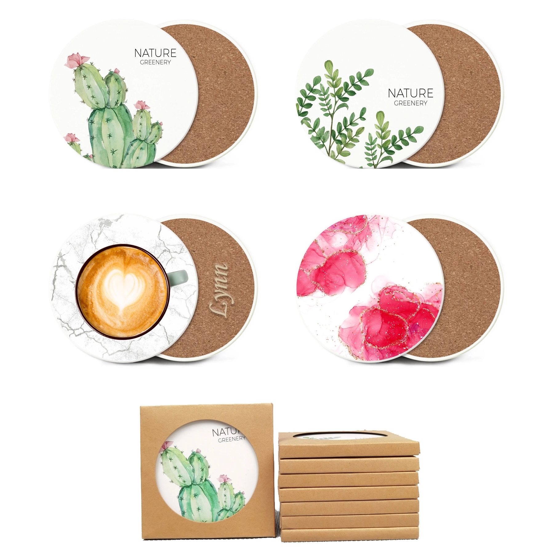 Fine Ceramic Absorbent Coaster 3