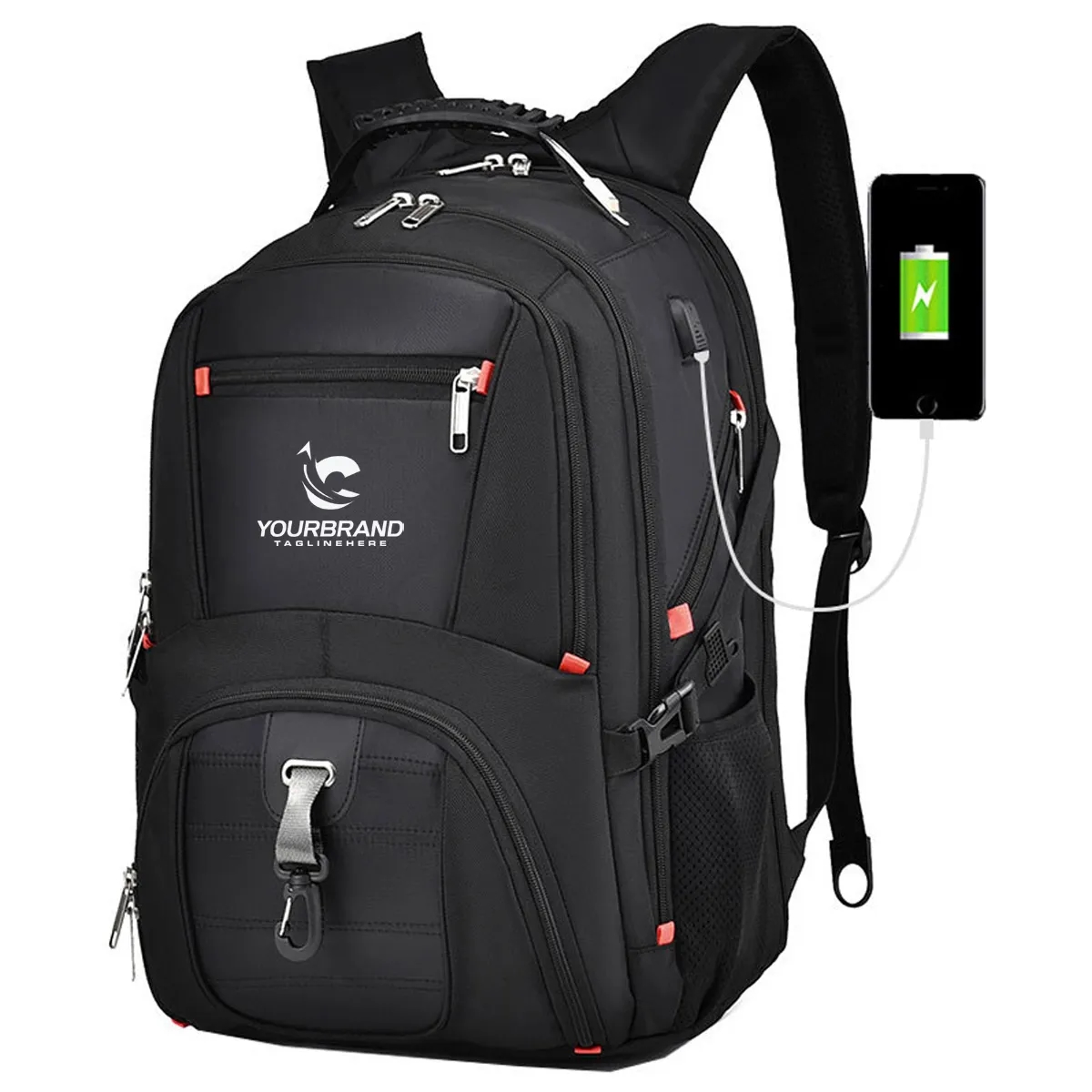 Large Laptop Backpack With USB Charging Port 2