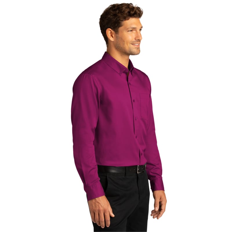 Port Authority Long Sleeve SuperPro React Twill Shirt. 57