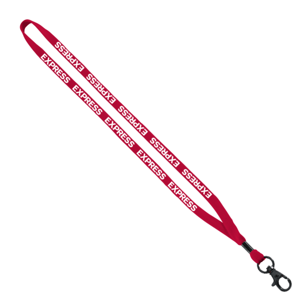 1/2" Cotton Lanyard with Metal Crimp & Split-Ring 59